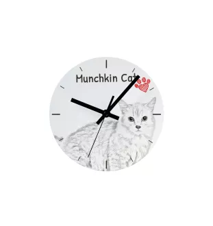 Kot Munchkin zegar ze zdjęciem z konia Art-Dog