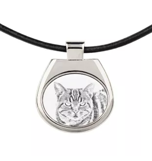 Manx-Katze - Halskette mit Katzenanhänger, personalisiertes Fotoanhänger, einzigartige Halskette für Frauen und Männer von der Marke Art-Dog