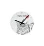 Manx-Katze - Wanduhr mit Katze, Regal Uhr mit Druck, personalisierte Hausdekoration von Art-Dog.