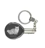 Chat Munchkin - Fob with cat photo, crystal key ring in gift box, unique gift by Art-Dog brand