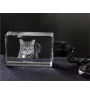 Manx - Pendentif en cristal avec photo de chat, pendentif lumineux, cadeau unique de la marque Art-Dog
