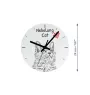 Nebelung Cat - wall clock with a cat, shelf clock with a print, personalized home decoration from the Art-Dog brand