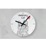 Nebelung Cat - wall clock with a cat, shelf clock with a print, personalized home decoration from the Art-Dog brand