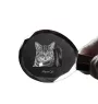 Manx-Katze - Fob with cat photo, crystal key ring in gift box, unique gift by Art-Dog brand
