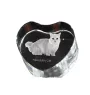 Kot Munchkin serce kryształowe z kotem Art-Dog