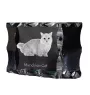 Munchkin Katze - Kristall mit Katzenbild, Glasstatuette mit Bild, einzigartiger Bilderrahmen der Marke Art-Dog
