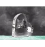 Manx Cat - crystal clock with a picture of a cat, heart-shaped shelf clock, personalized standing clock by Art-Dog brand