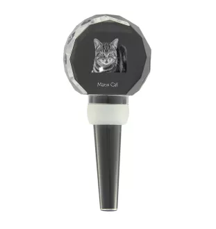 Manx grubszy stopper do wina z kotem Art-Dog