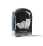 Chat Munchkin - un cube en cristal avec une photo, une photo de chat dans le cristal, un presse-papiers cubique de la marque Art-Dog