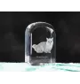Chat Munchkin - un cube en cristal avec une photo, une photo de chat dans le cristal, un presse-papiers cubique de la marque Art-Dog