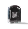 Manx-Katze - Kristallwürfel mit Bild, Katzenbild im Kristall, sechseckiger Papierclip von der Marke Art-Dog