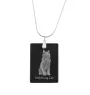 Nebelung Cat - Crystal pendant with cat, silver necklace with photo, personalised pendant by Art-Dog brand