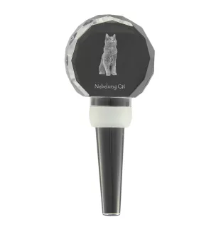 Nebelung Katze - Kristallflaschenverschluss mit Katze, einzigartiger Weinverschluss mit Foto, personalisiertes Geschenk für Sommelier der Marke Art-Dog