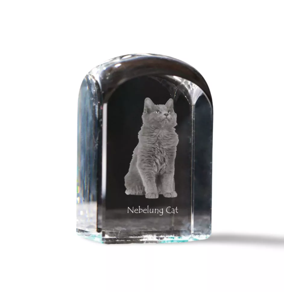 Nebelung kryształ pieczątka z kotem Art-Dog