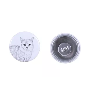 Chat Munchkin - boucles d'oreilles avec votre chat bien-aimé, photo personnelle, accessoire parfait pour les amoureux des chats de la marque Art.-Dog