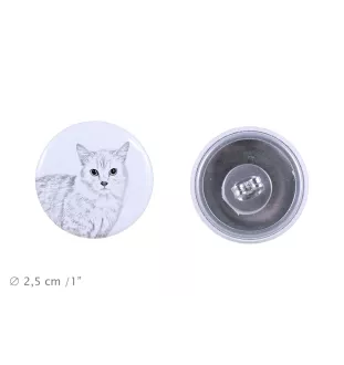 Chat Munchkin - boucles d'oreilles avec votre chat bien-aimé, photo personnelle, accessoire parfait pour les amoureux des chats de la marque Art.-Dog