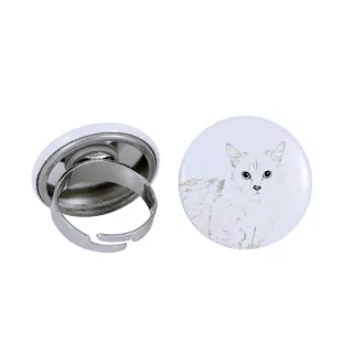 Munchkin Katze - ein einzigartiger Ring, handgefertigt, Damenschmuck der Marke Art-Dog
