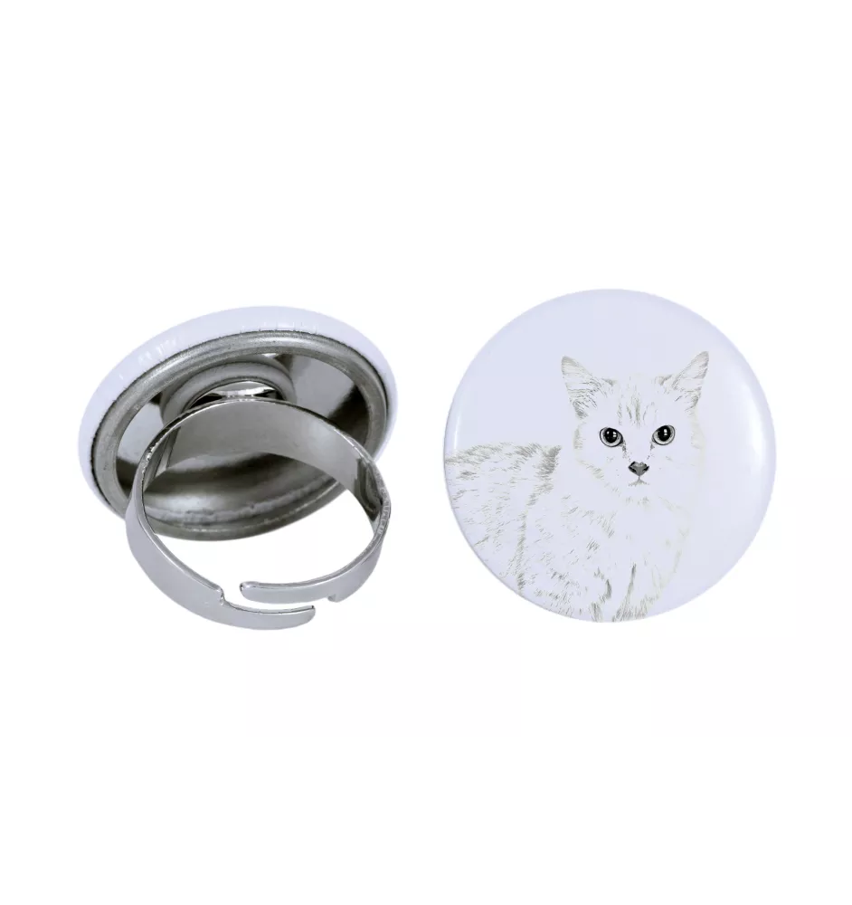 Munchkin Katze - ein einzigartiger Ring, handgefertigt, Damenschmuck der Marke Art-Dog