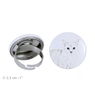 Munchkin Cat - unique ring, handmade, women's jewelry by Art-Dog