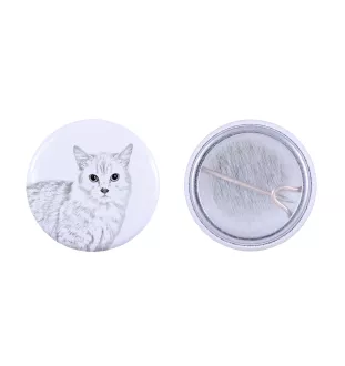 Munchkin Cat - backpack decoration, personalized badge, perfect gadget for animal lovers by Art-Dog brand