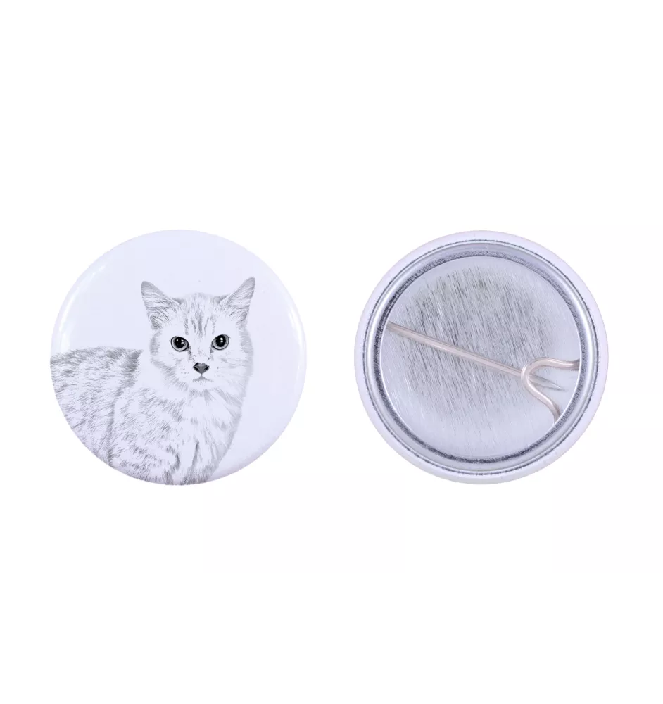 Munchkin Cat - backpack decoration, personalized badge, perfect gadget for animal lovers by Art-Dog brand