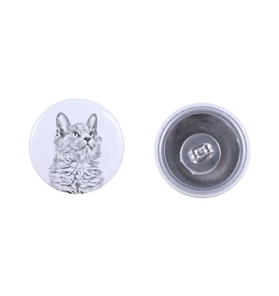 Chat Nebelung - boucles d'oreilles avec votre chat bien-aimé, photo personnelle, accessoire parfait pour les amoureux des chats de la marque Art.-Dog