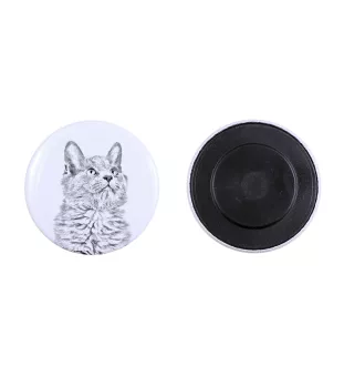 Nebelung Cat - collection of unique magnets, own photo, Art-Dog brand
