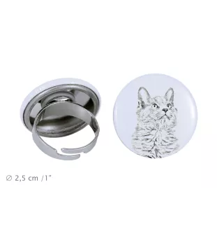 Nebelung pierścionek z kotem mały Art-Dog