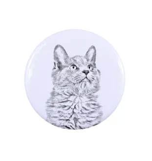 Nebelung Cat - unique ring, handmade, women's jewelry by Art-Dog