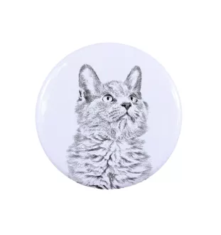 Nebelung Cat - backpack decoration, personalized badge, perfect gadget for animal lovers by Art-Dog brand