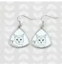 Munchkin Cat - cat earrings, hanging earrings with a picture, personalized jewelry with Art-Dog brand print.