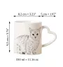 Munchkin - cat mug, adorable heart-shaped handle mug, universal gift from Art-Dog brand