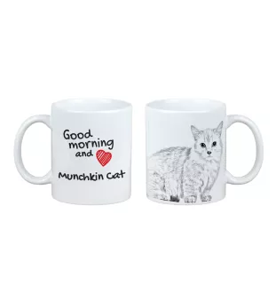 Kot Munchkin kubek z kotem good morning Art-Dog