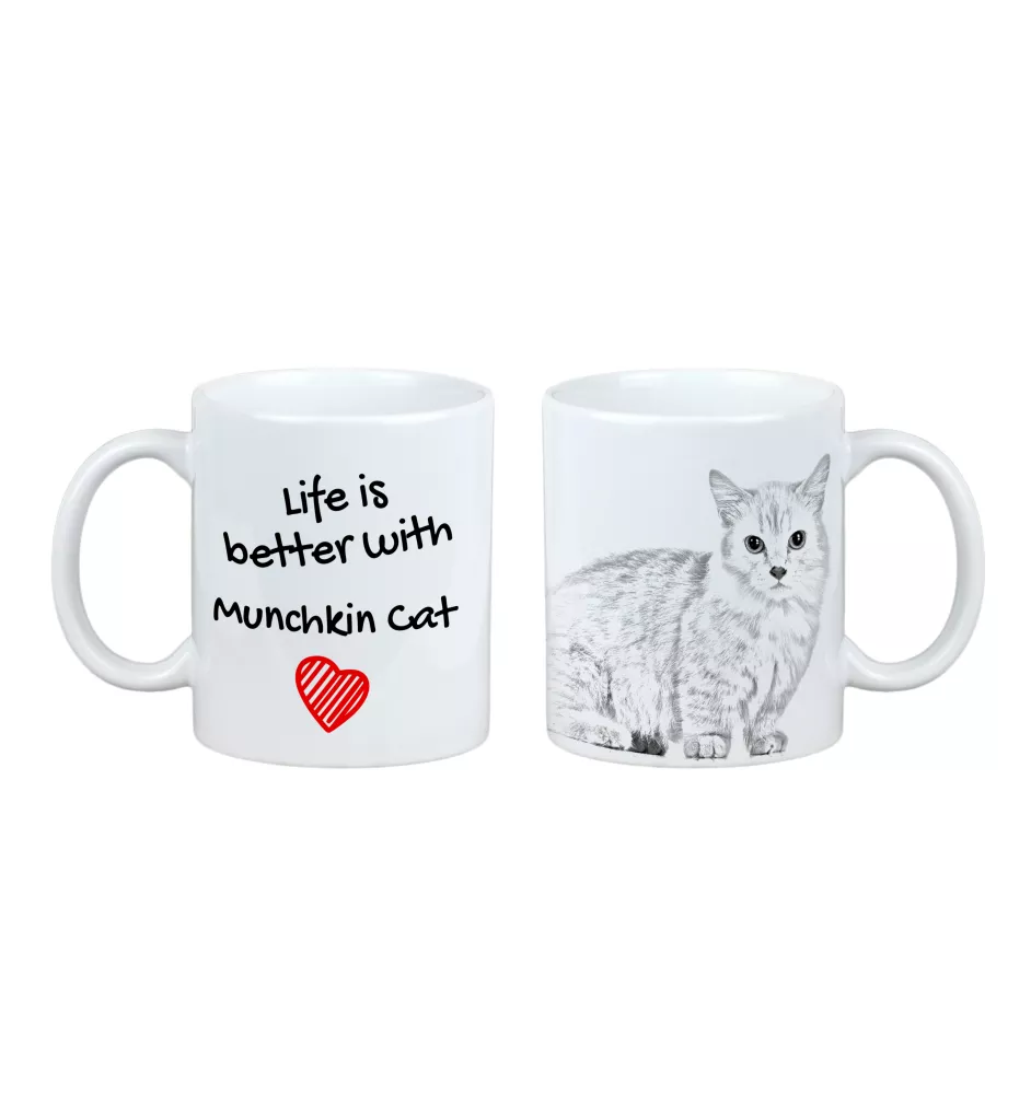 Chat Munchkin - tasse avec un chat, tasse avec une photo, cadeau personnalisé de la marque Art-Dog