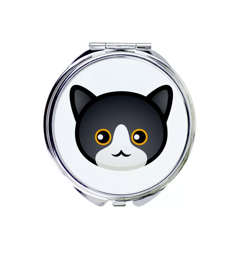 Manx - pocket mirror for a purse by Art-Dog