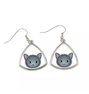 Nebelung - élégantes boucles d'oreilles en métal en cadeau de la marque Art-Dog