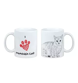 Chat Munchkin - tasse avec un chat, une tasse adorable avec une illustration, un cadeau avec votre photo de la marque Art-Dog