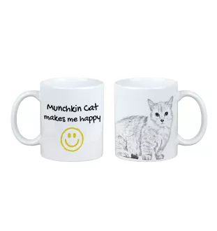 Munchkin Katze - Tasse mit Katze, fröhliche Tasse für Hundefreunde, personalisiertes Geschenk der Marke Art-Dog