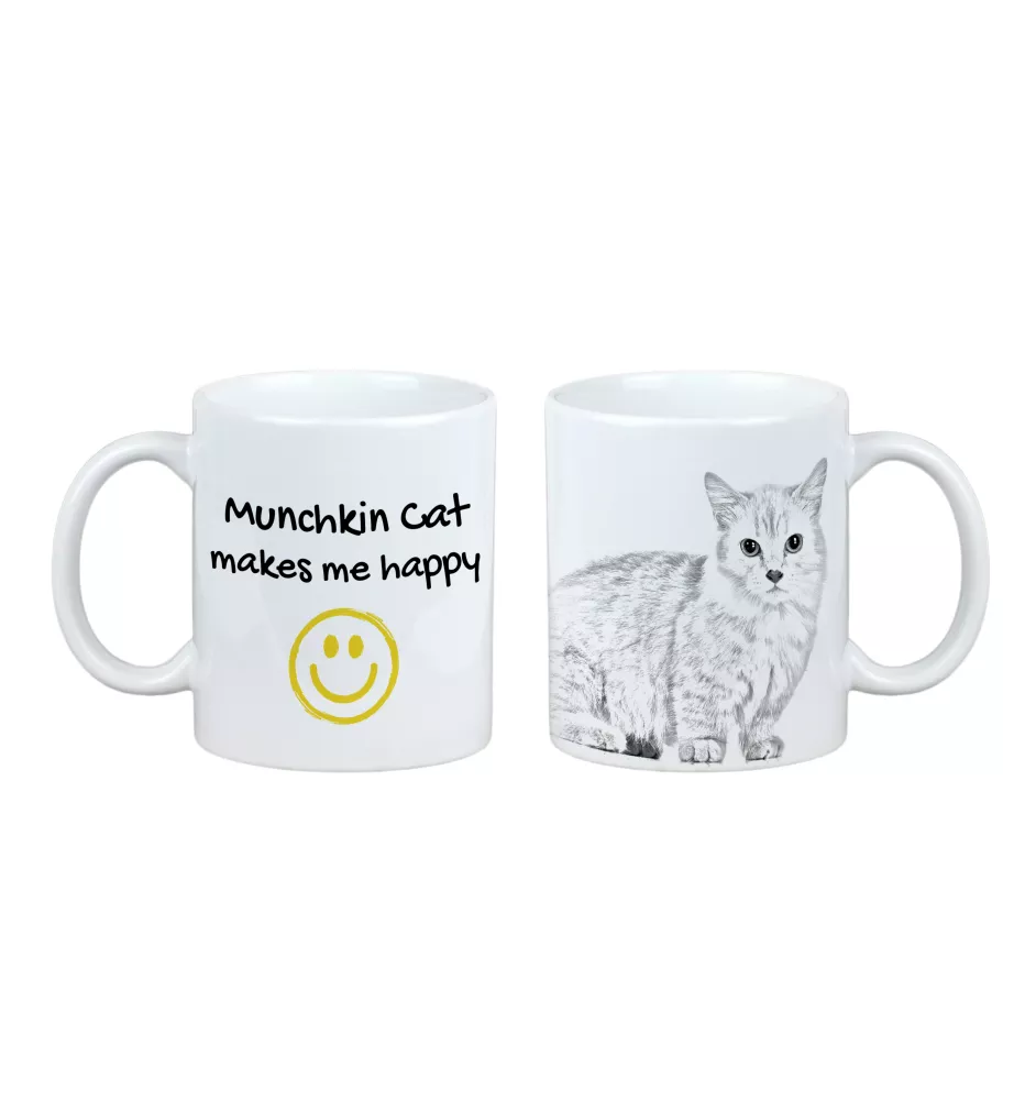 Munchkin - cat mug, cheerful mug for a dog lover, personalized gift from the Art-Dog brand