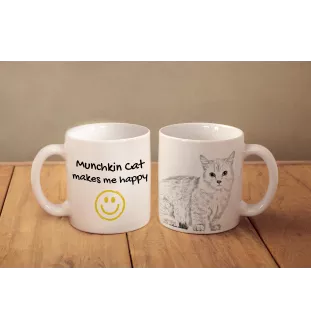 Munchkin Katze - Tasse mit Katze, fröhliche Tasse für Hundefreunde, personalisiertes Geschenk der Marke Art-Dog