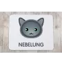 Nebelung podkładka z kotem Art-Dog