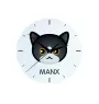 Manx - MDF clock with graphics and the Art-Dog brand name