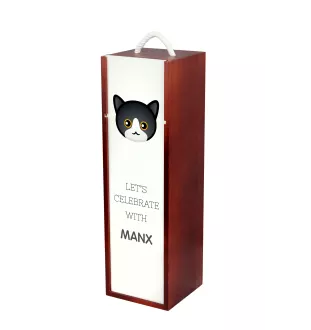 Manx pudło na wino z kotem Art-Dog