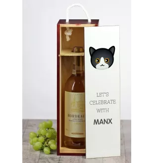 Manx - boîte à vin avec graphisme et logo de la marque Art-Dog