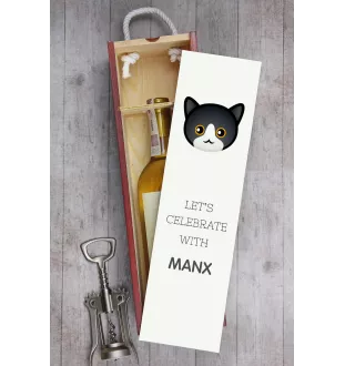 Manx - boîte à vin avec graphisme et logo de la marque Art-Dog