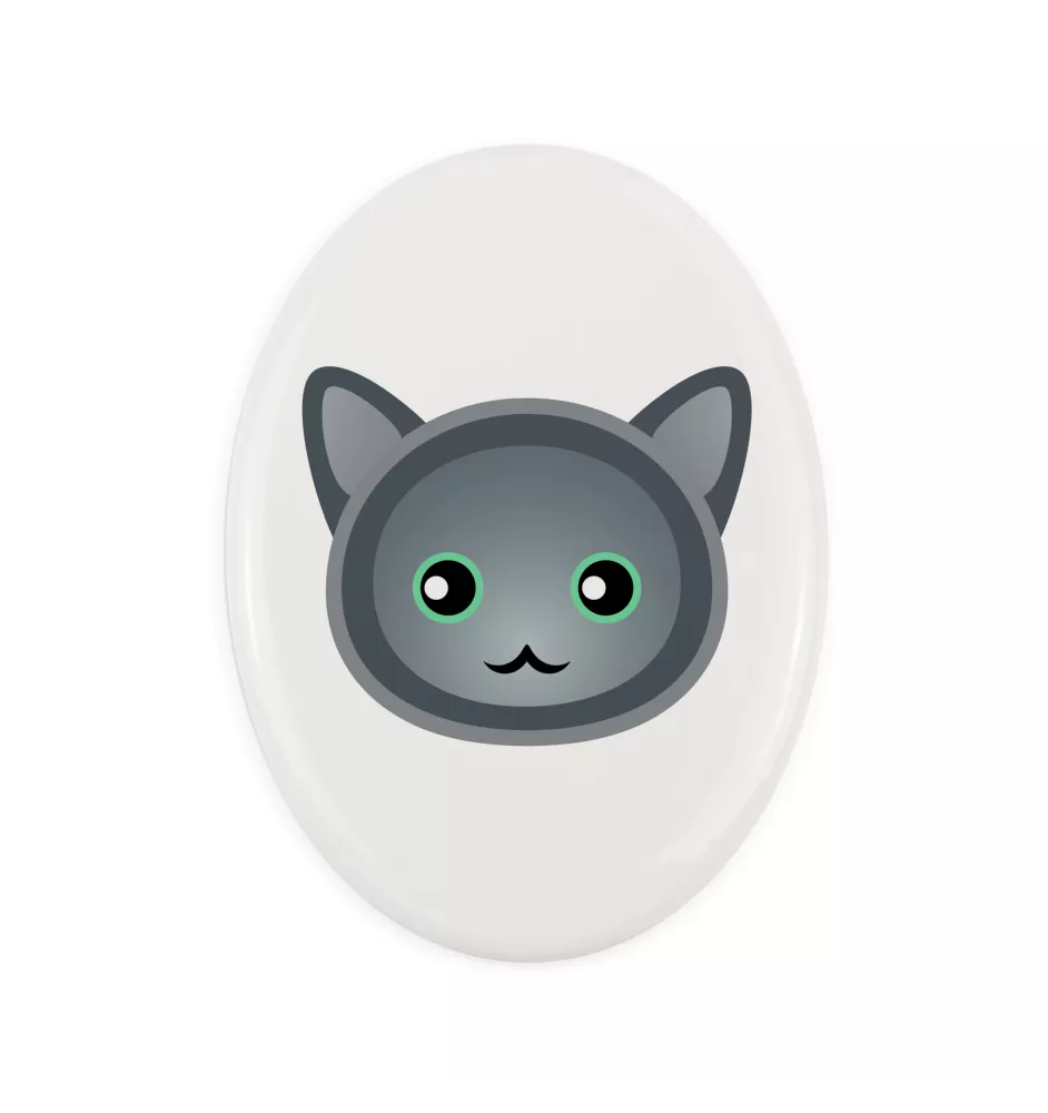 Nebelung płyta nagrobna z kotem Art-Dog