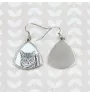 Manx Cat - cat earrings, hanging earrings with a picture, personalized jewelry with Art-Dog brand print.