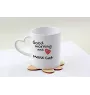 Manx Tasse mit Katze, entzückende Tasse mit herzförmigem Henkel, universelles Geschenk der Marke Art-Dog