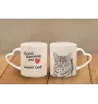 Manx - cat mug, adorable heart-shaped handle mug, universal gift from Art-Dog brand