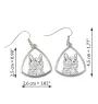 Chat Nebelung - boucles d'oreilles avec un chat, boucles d'oreilles pendantes avec une image, bijoux personnalisés avec l'impression de la marque Art-Dog